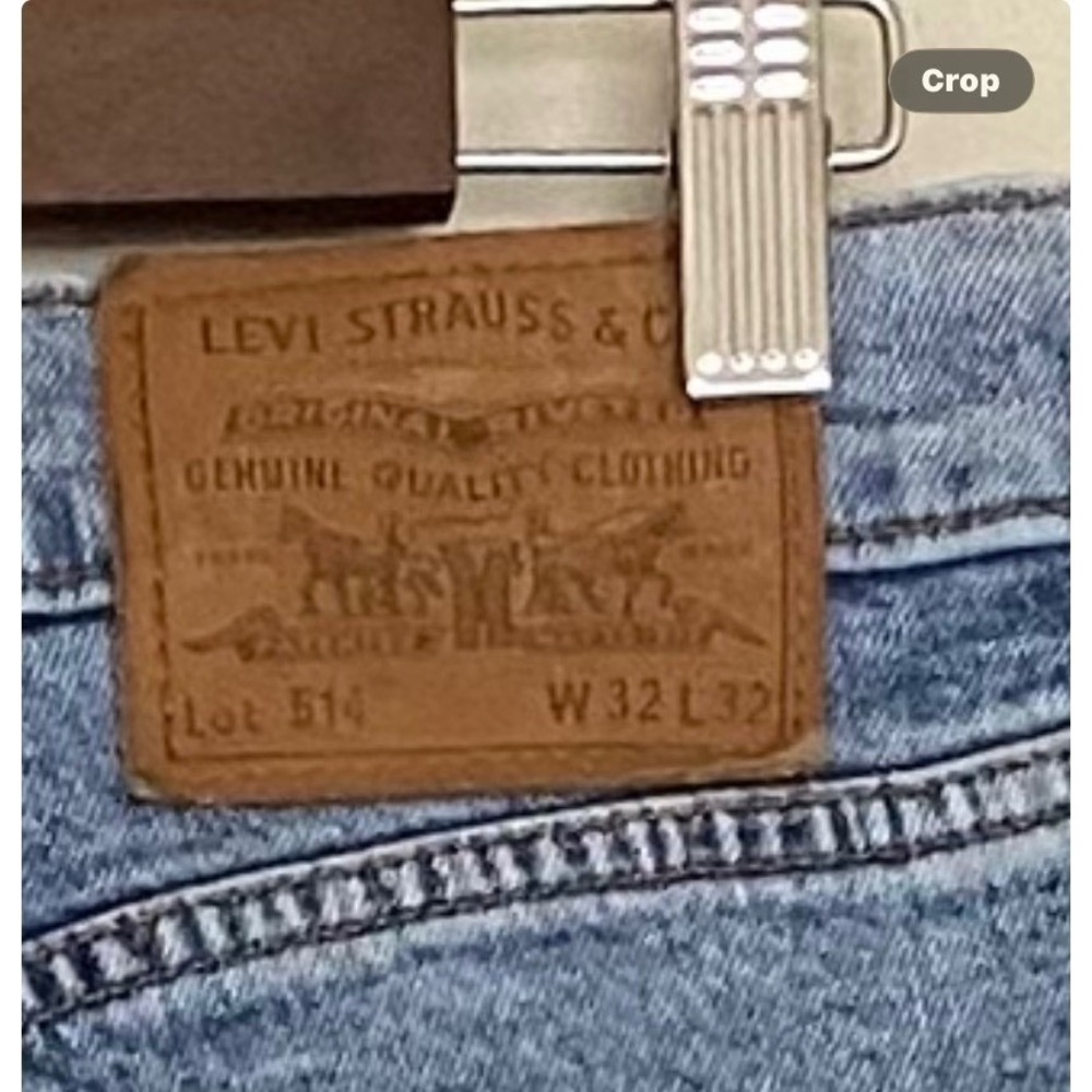 Levi's Premium 514 Straight Fit Men's Jeans 32 Light Wash Blue Denim Stretch - Picture 5 of 11